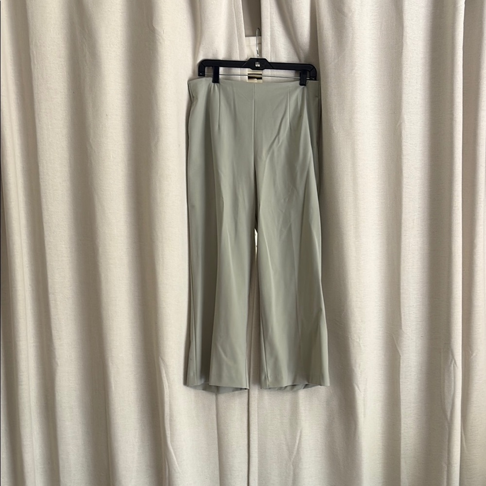 Elegant Light Green Trousers/capris